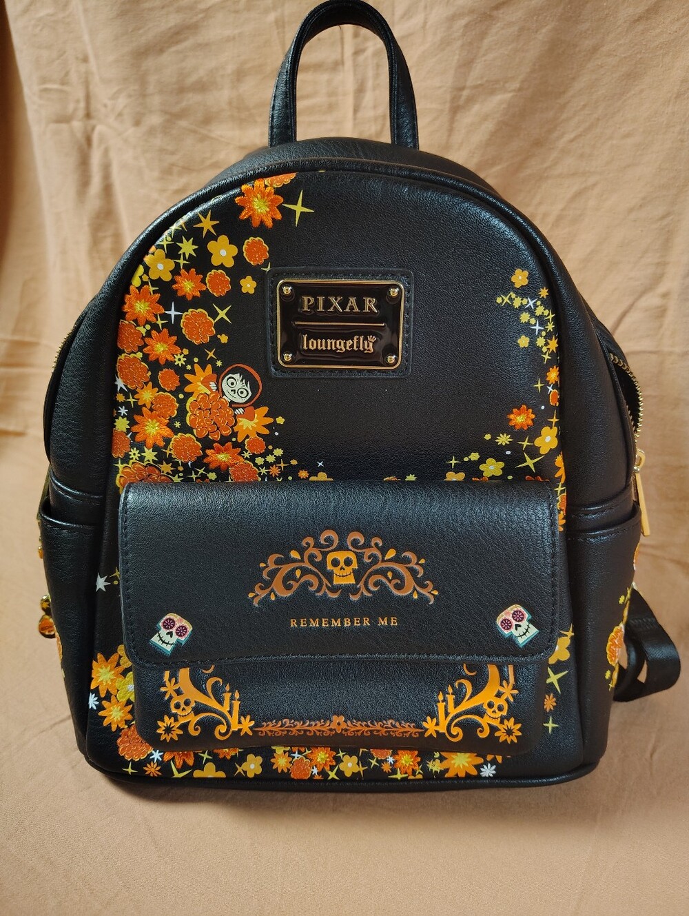 Loungefly | Pixar | Coco Remember Me 🏵️💀 | Floral Mini Backpack